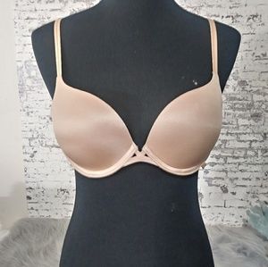 Victoria's Secret Tan Satin Padded Push Up Bra